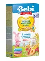 Каша молочна Bebi Premium 5 злаків з малиною, абрикосом та пребіотиками, з 6 місяців, 200 г