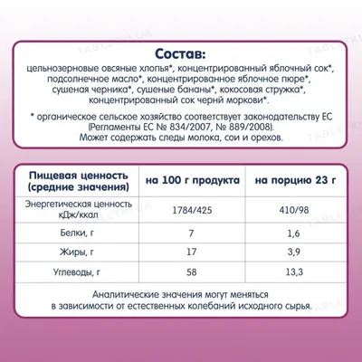 Батончик Fleur Alpine Kids Oaty Bar дитячий вівсяний Яблуко, чорниця і банан, 23г