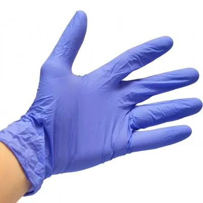 Рукавички оглядові Medicare Nitrile Powderfree нітрилові без пудри нестерильні, фіолетові, розмір S, пара