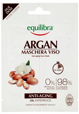 Маска для лица Equilibra Аргана омолаживающая, 2 х 7,5 г