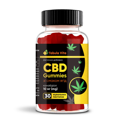 CBD желейки Табула Вита со вкусом ягод жевательные пастилки №30