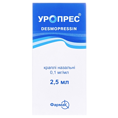 Уропресс капли наз. 0.1 мг/мл по 2.5 мл во флак.