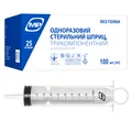 Шприц 100 мл MP MedPlast 3-х компонентний без голки катетерного типу, 1 штука