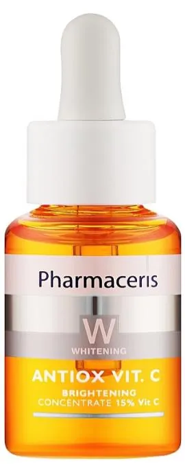 Концентрат для обличчя Pharmaceris W антиоксидантний відбілюючий з 15% Вітамін С, 30 мл