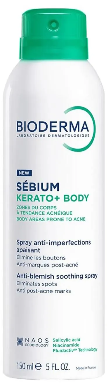 Спрей для тела Bioderma Sebium Kerato+ Body для проблемної шкіри, 150 мл