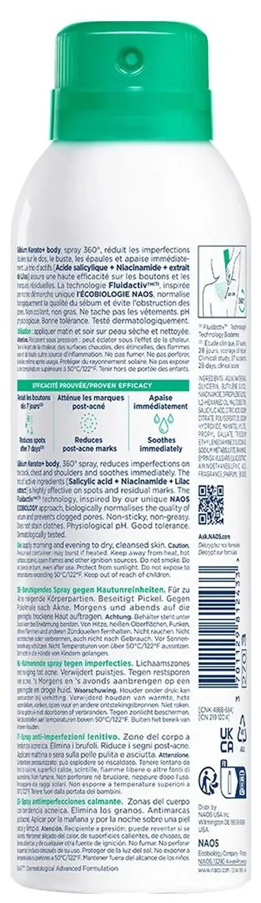 Спрей для тела Bioderma Sebium Kerato+ Body для проблемної шкіри, 150 мл