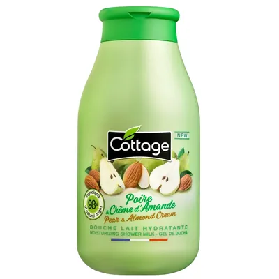 Молочко для душу Cottage Moisturizing Shower Milk зволожуюче Груша та мигдальний крем, 250 мл