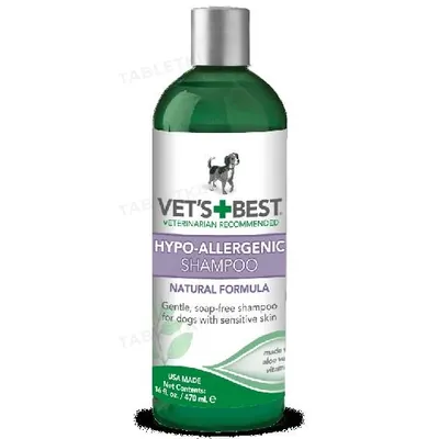 Шампунь для собак Vet's Best Hypo-Allergenic Shampoo гіпоалергенний, для чутливої шкіри, 470 мл