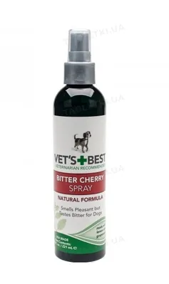 Спрей-антигризін для собак Vet's Best Bitter Cherry Spray Гірка Вишня, 221 мл