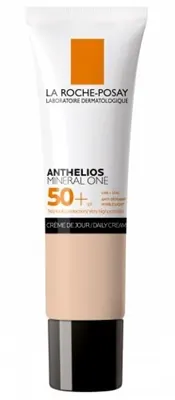 Тональний крем La Roche-Posay Anthelios Mineral One, сонцезахисний зволожуючий, для щоденного використання, SPF 50+, відтінок 01, 30 мл