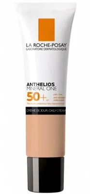 Тональний крем La Roche-Posay Anthelios Mineral One, сонцезахисний зволожуючий, для щоденного використання, SPF 50+, відтінок 03, 30 мл