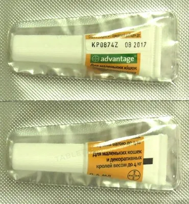 Адвантейдж 40 Bayer краплі від заражень блохами для котів і кошенят до 4 кг, 1 піпетка