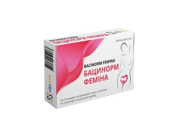 Бацинорм Фемина VitaCore капсулы №30 (10х3)