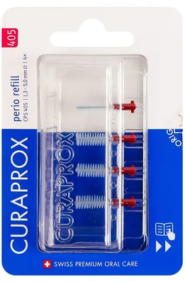 Змінні міжзубні йоржики Curaprox Perio Refill CPS 405 d 1.3-5.0 мм рожеві, 4 шт