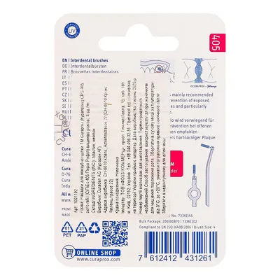 Змінні міжзубні йоржики Curaprox Perio Refill CPS 405 d 1.3-5.0 мм рожеві, 4 шт