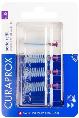 Змінні міжзубні йоржики Curaprox Perio Refill CPS 408 d 2.2-8.0 мм фіолетові, 4 шт