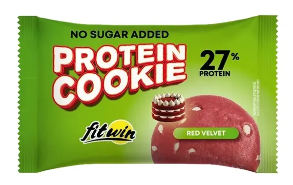 Печиво протеїнове FitWin Protein Cookie червоний оксамит, 40 г