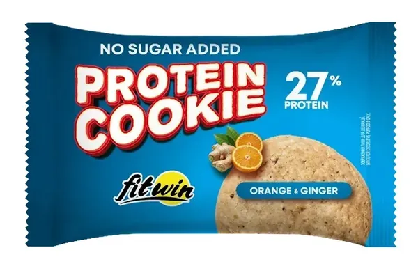 Печиво протеїнове FitWin Protein Cookie апельсин-імбир, 40 г