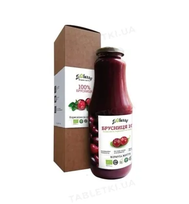 Паста ягідна LiQberry 100% Брусниця, 1 л