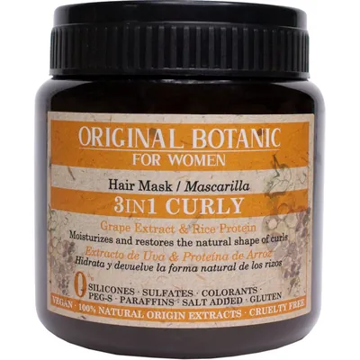Маска Original Botanic Curly 3 в 1 для кучерявого волосся жіноча, 250 мл