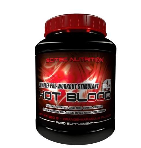 Предтренировочный комплекс Scitec Nutrition Hot Blood 3.0 orange-maracuja, 820 г