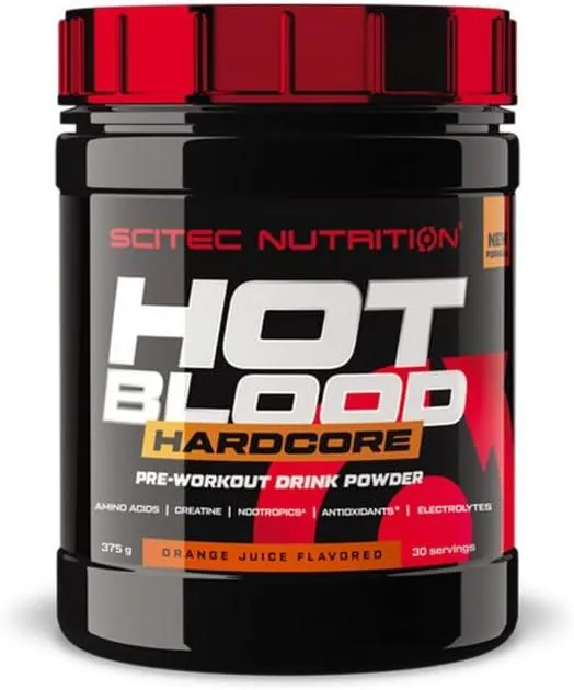 Передтренувальний комплекс Scitec Nutrition Hot Blood Hardcore апельсиновий сік, 375 г