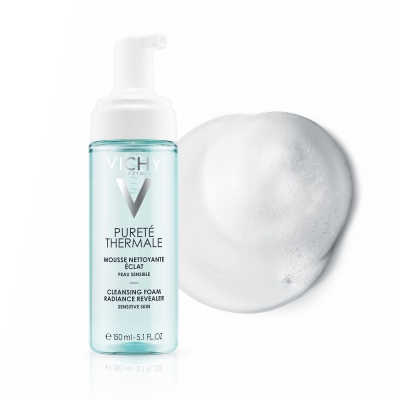 Пінка для обличчя Vichy Purete Thermale очищуюча, для всіх типів шкіри, навіть чутливої, 150 мл