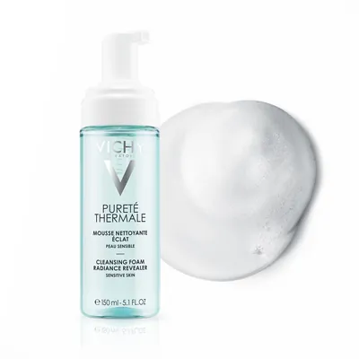 Пінка для обличчя Vichy Purete Thermale очищуюча, для всіх типів шкіри, навіть чутливої, 150 мл