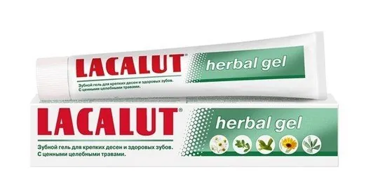 Зубний гель Lacalut Herbal, 75 мл