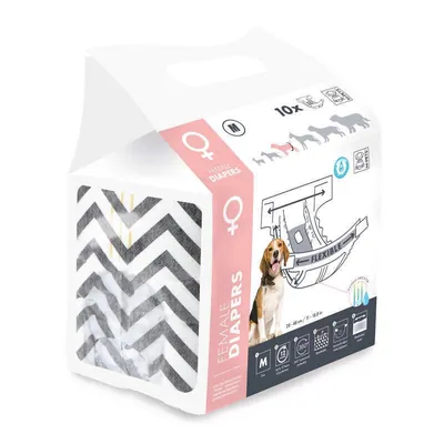 Підгузки гігієнічні M-Pets Female Diapers для собак-дівчаток, розмір M, 28х48 см