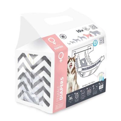 Підгузки гігієнічні M-Pets Female Diapers для собак-дівчаток, розмір XL, 40х60 см