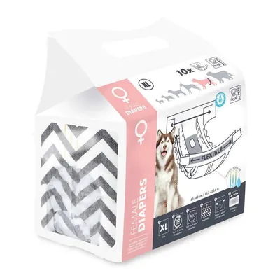 Підгузки гігієнічні M-Pets Female Diapers для собак-дівчаток, розмір XL, 40х60 см