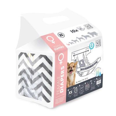 Підгузки гігієнічні M-Pets Female Diapers для собак-дівчаток, розмір XS, 20х40 см