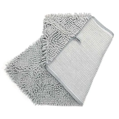 Рушник M-Pets Microfiber Towel з мікрофібри для купання собак, котів та гризунів, сірий, 35х80 см
