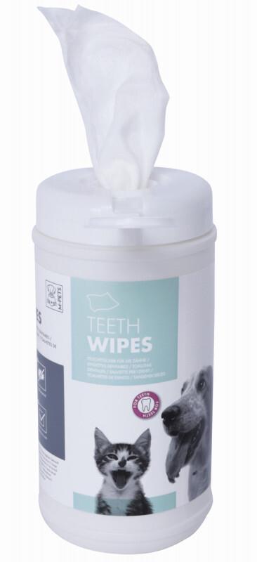 Салфетки M-Pets Teeth Wipes для ухода за зубами собак и кошек, 40 штук