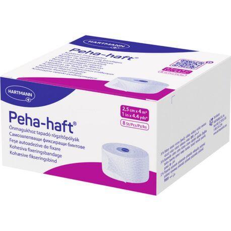 Бинт когезивный Peha-haft фиксирующий 2,5 см х 4 м, 8 штук