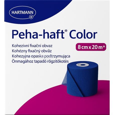 Бинт когезивний Peha-haft Color фіксуючий 8 см х 20 м, синій