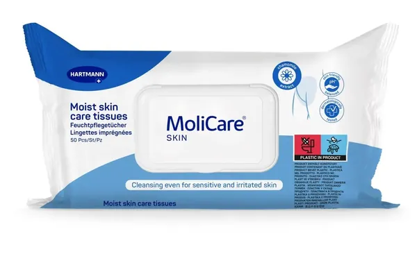 Серветки вологі MoliCare Skin для тіла, 50 штук