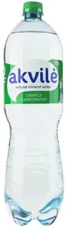 Вода мінеральна Akvile слабогазована, 1,5 л