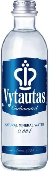 Вода мінеральна Vytautas сильногазована, скляна пляшка, 0,33 л
