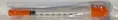 Шприц інсуліновий 1 мл Dr.White U-40 3-х компонентний із вбудованою голкою G30 (0,32 х 13 мм), 1 штука