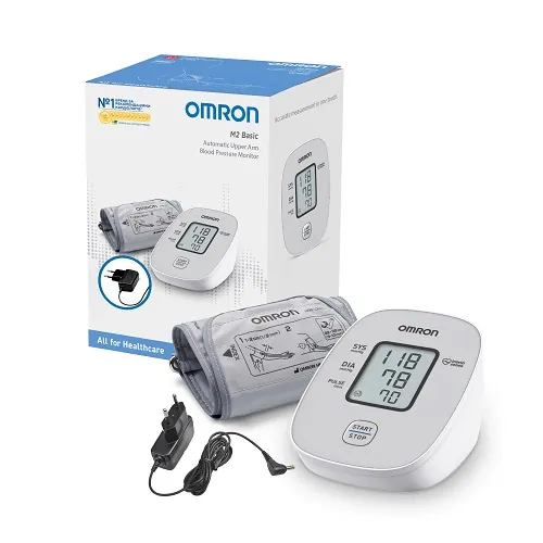 Тонометр Omron M2 Basic HEM-7121J-E автоматичний з мережевим адаптером HHP-CM01
