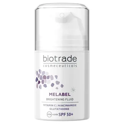 Флюїд-депігмент для обличчя Biotrade Melabel SPF50+ сонцезахисний з вітаміном С та антиоксидантами, 50 мл