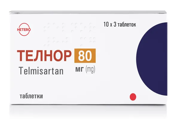 Телнор таблетки по 80 мг №30 (10х3)
