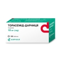 Торасемід-Дарниця таблетки по 10 мг №100 (10х10)