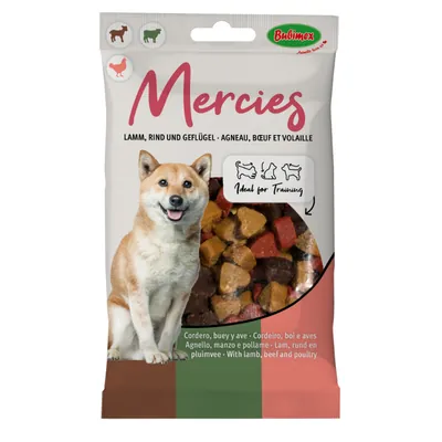 Ласощі Bubimex Semi Moist Treat Mini Hearts Печиво Міні-серця для собак, 100 г