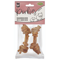Лакомство Bubimex Twisted Сhewing Bones Porkhide Жевательные крученые кости из свиной кожи для собак, 50 г, 2 шт