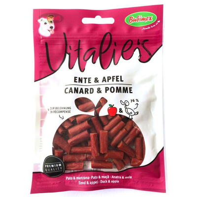 Лакомство Bubimex Vitalies Duck and Apple Cut с уткой и яблоком для собак, 80 г