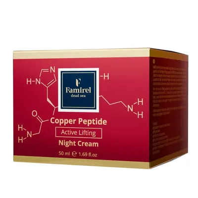 Крем для обличчя Famirel Copper Peptide ліфтинг-актив з пептидами міді нічний, 50 мл