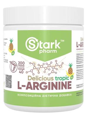 Аргинин Stark Pharm Stark L-Arginine вкус тропический, 200 г